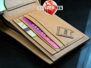   Leather Wallet Pockets Card Clutch Cente Bifold Purse D1109 234  