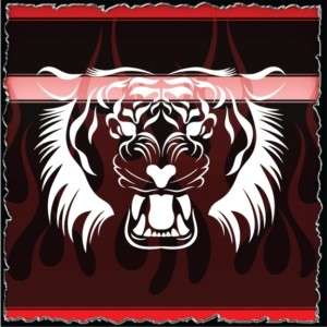 Tiger 1 airbrush stencil template harley paint  