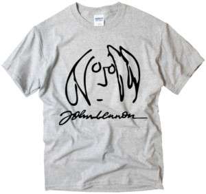 John Lennon sign beatles rock music art design t shirt  