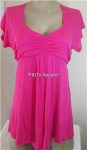 New Womens Maternity Clothes Pink Shirt Top Blouse S M L XL  