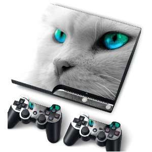   PS3 S SLIM Game Console   Cover Protector Art Decal   Cat Electronics