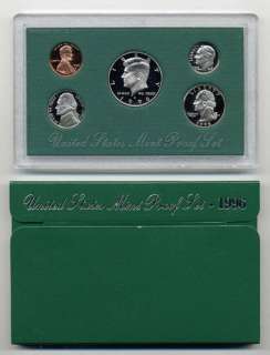 1996 GENUINE US MINT PROOF COIN SET  