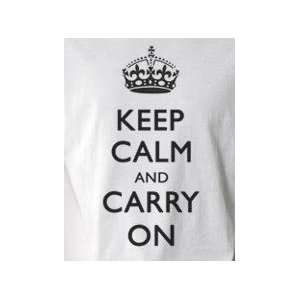  Keep Calm and Carry On (b/w)  Pop Art Graphic T shirt (Men 