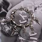 BR39 Mens jewelry bracelet chain bangle metal skull motorcycle fashion