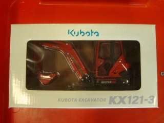 New In Box Kubota KX121 3 Excavator Diecast Toy  