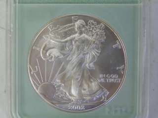 Silver American Eagle $1 Coins 2 oz .999 Silver Total, 01 & 02 E211 