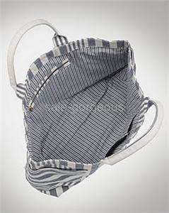 nwt marc by marc jacobs peace work stripe canvas tote bag blue white