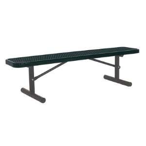 Ultra Play P 8 Backless Park Bench with Diamond Pattern Frame Color 