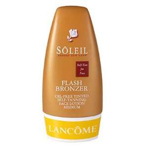Lancome Soleil Flash Bronzer Oil free Tinted Self Tanning Face Lotion 