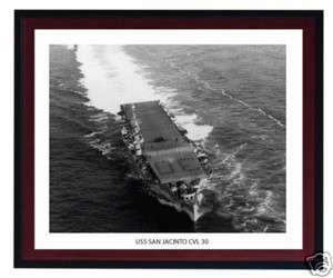 USS SAN JACINTO CVL 30 Naval Ship Photo Print, USN Navy  