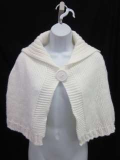 NWT HELEN WELSH White Shawl Shrug Sweater One Size  