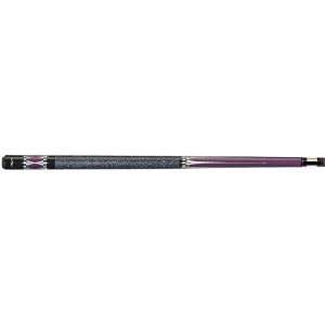   Celestial Grape Pool Cue with Purple, Silver, and White Design (T G95
