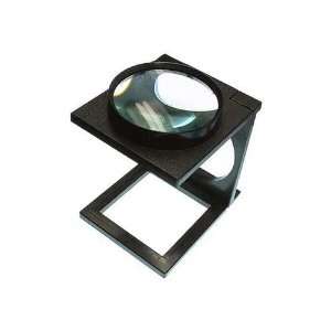   Folding Magnifier, Glass Lens 4 1/4 Dia., Power 2X