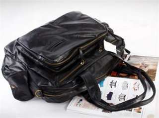 New Mens Pu Leather Zippered Handbag Shoulder Bag EAP11  
