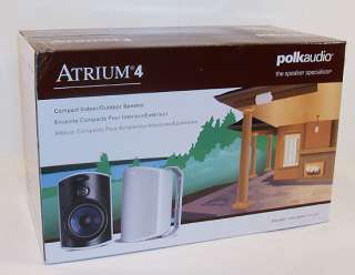 Polk Audio Atrium 4 80W 8 Ohm White Indoor/Outdoor Speakers  