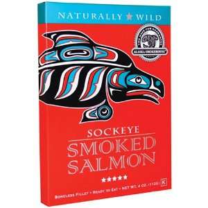  Sockeye Smoked Salmon by Alaska Smokehouse   4 Oz Kitchen 