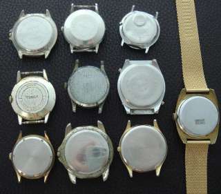 Old Retro Vintage Estate Men’s Wrist Watch Group of TEN Watches for 