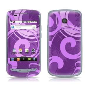 Purple Swirl Design Protective Skin Decal Sticker for LG Thrive P506 