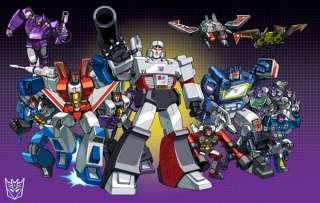 Transformers Autobots and Decepticons 84 team shots 11 by 17 poster 