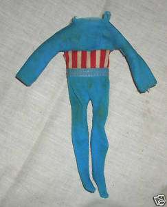 MEGO Captain America WGSH 8 Suit Clothes Uniform  