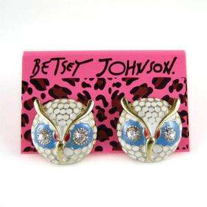 New Cute Betsey Johnson Owl Earrings Stud 499  