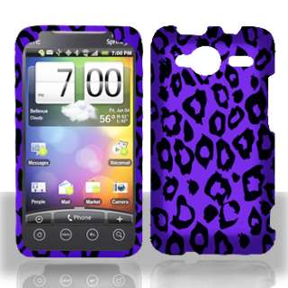 HTC Evo Shift 4G Purple Leopard Hard Phone Cover Case  
