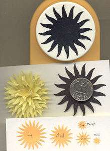 Super Giant Sun Paper Punch by Punch Bunch Quilling Scrapbooking 