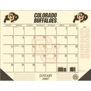 Colorado Buffaloes 22x17 Desk Calendar 2007  Sports 