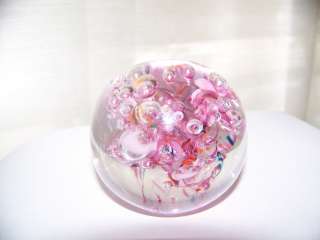 Michelle Kaptur sgnd Art Glass Paperweight, Sphere  