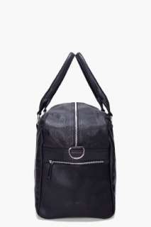 Filippa K Black Leather Holdall for men  