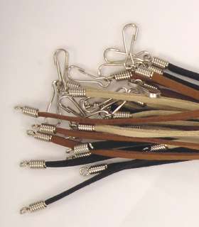 12 Lot Leather Necklace Suede Cord Clasp Craft 16 20 24  