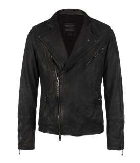 Mast Leather Biker Jacket, Men, Leathers, AllSaints Spitalfields