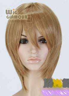 Anime Short Light Brown Cosplay Skin Top Hair Wig  