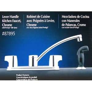  Moen 87895 Two Handle Chrome Kitchen Faucet with Spray 