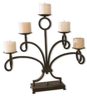 Tuscan Metal Candelabra Candle Holder Centerpiece New  
