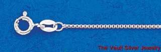 Sterling Silver Necklace BOX Chain Rhodium Finish 925  