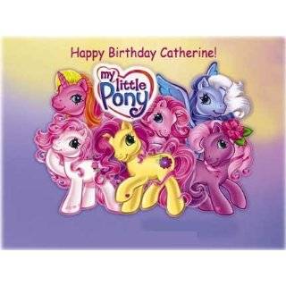 My Little Pony Personalized Edible Cake Image Birthday Party NIP