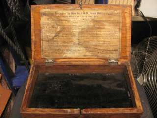 Antique No.4 D.D Home Medical Apparatus Box  