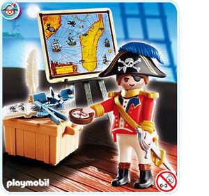 New Playmobil Pirate Captain #4293  