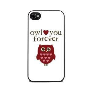  Owl Love You Forever Valentine   iPhone 4 or 4s Cover 