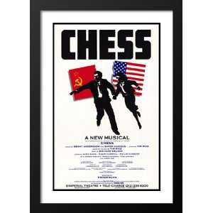 Chess (Broadway) 20x26 Framed and Double Matted Broadway Poster 