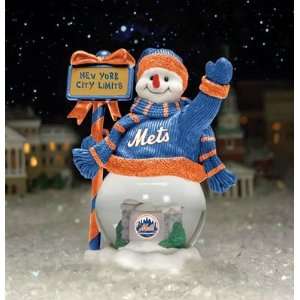  New York Mets Team City Limits Snowman MLB Baseball Fan 