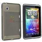 New For HTC Flyer Tablet Clear Smoke Hard Soft Gel TPU Case Cover