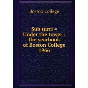  Sub turri  Under the tower  the yearbook of Boston 