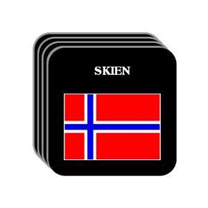 Norway   SKIEN Set of 4 Mini Mousepad Coasters