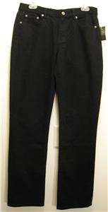 NEW RALPH LAUREN POLO Womens Jeans Pants 12 NWT Black  