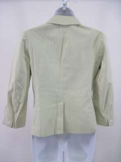Green Striped Blazer Jacket S. This lovely blazer is green and white 