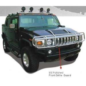  03 08 Hummer H2 Front Oem Style Double Brush Grille Guard 