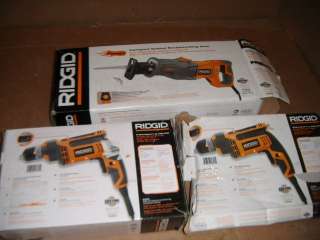 LOT OF RIDGID RECIPROCATING SAW AND 2 3/8IN DRILLS  