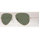 rb3044 l0207 gold metal green lens sunglasses classic ray ban aviator 